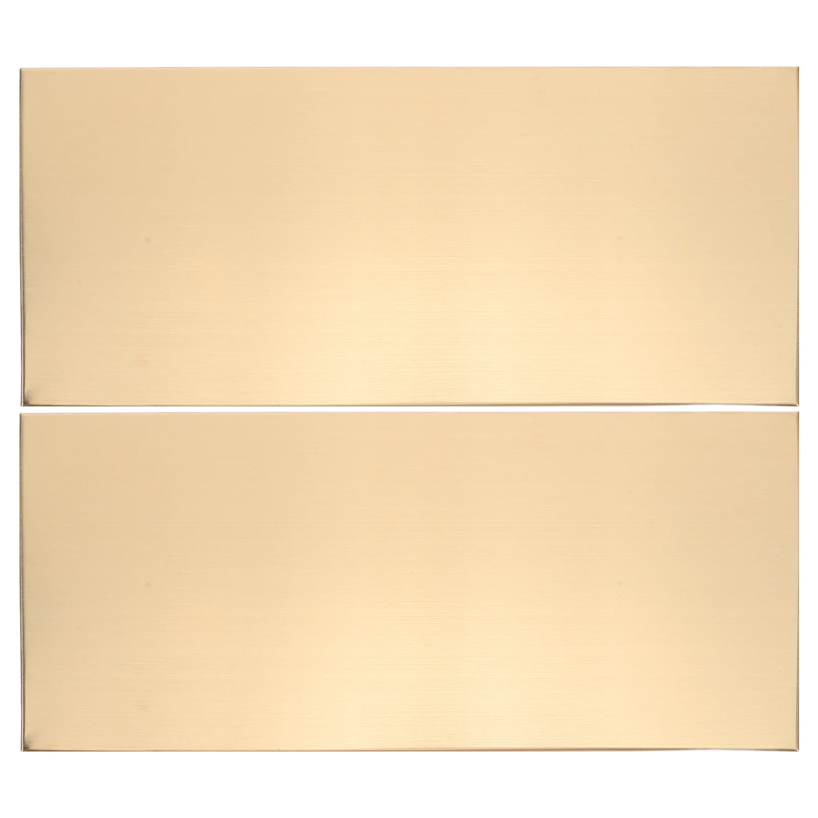 2 قطعة لوحة اسم الباب المعدني الفارغ 25X11 سنتيمتر الفولاذ المقاوم للصدأ لاصق مكتب للجدار مدرسة مستشفى فندق شقة لوحة اسم الباب #2