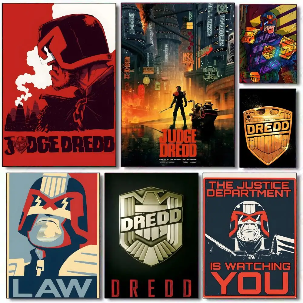 Classic Retro Movie J-Judge DreddS Poster Gift with prints Home bedroom living room decoration promotion and display