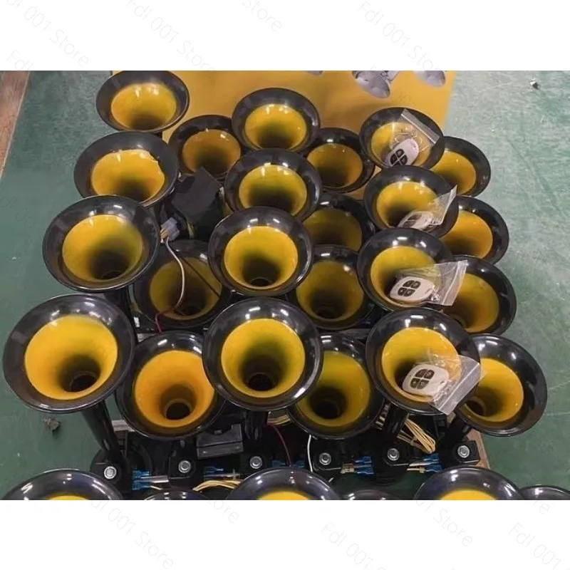 Suitable for Car Music Thirty-Six Tone Truck Train Electronic Control Metal Tube Music Air Horn With Button Cars Accessories