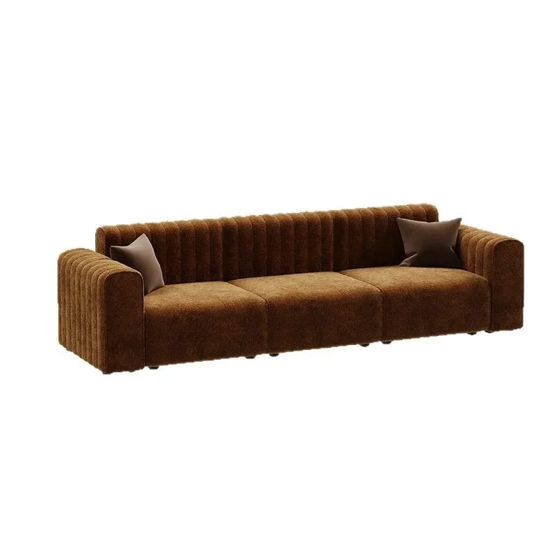 

Sofa Fabric Sofa Retro Wabi Wind Living Room Beauty Salon Nordic Leisure Sofa