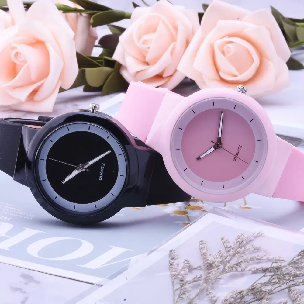 White Watches Women Fashion Silicone Band Analog Quartz Wrist Watch Women\'s Watches Quartz Wristwatches relogio feminino Reloj