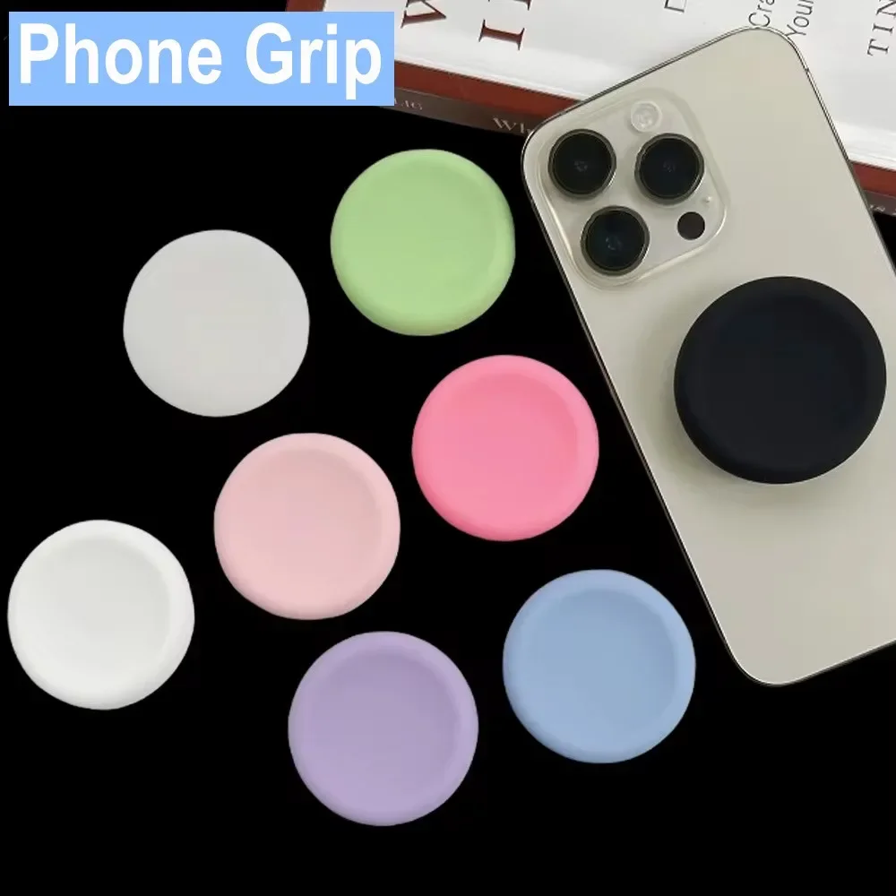 1PC Cute Colorful Design Liquid Silicone Phone Grip Foldable Easy to Hold All Phone Models are Universal Portable Skin-Friendly