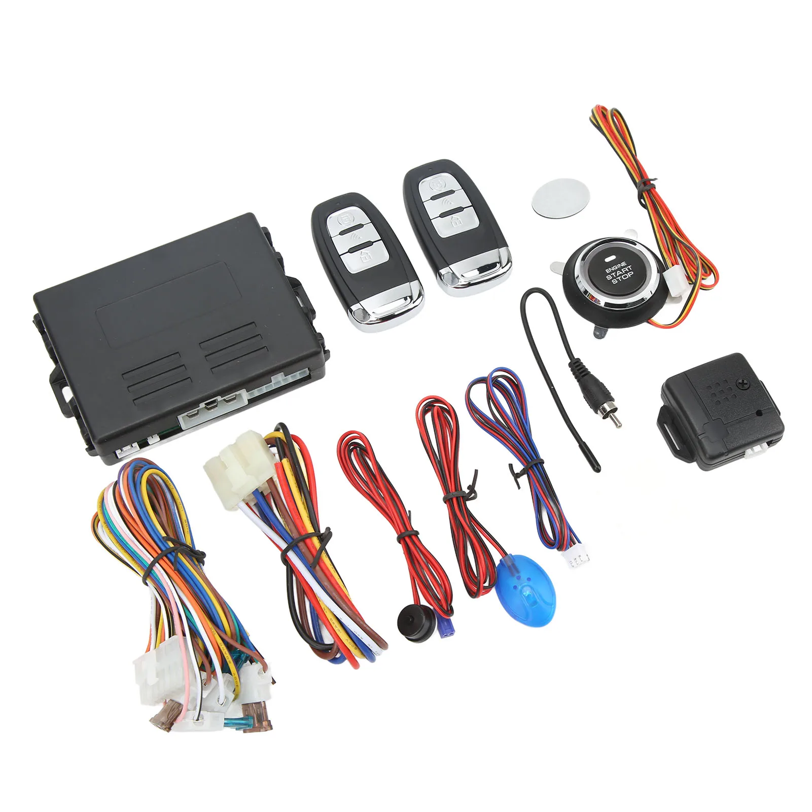 12V One Button Start Keyless Entry Anti Theft System Universal for Autos OEM Replacement Remote Central Locking Kit