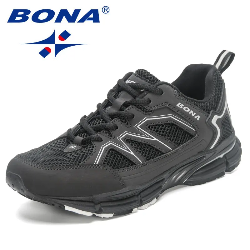 BONA 2023 Novos Designers Sapatos De Corrida Homens Tênis De Corrida Respirável Marca Tênis Homem Esportes Treinamento Caminhada Sapatos Respirável m