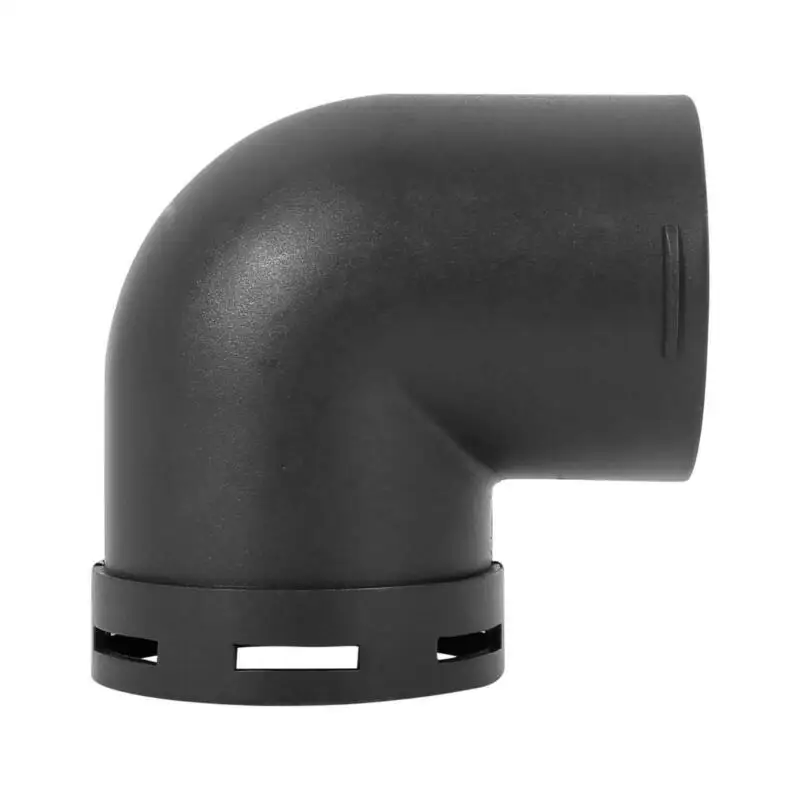 60mm Car Heater Warm Air Ducting Pipe Elbow Outlet Connector Black Plastic Air Ducting Pipe Elbow Outle