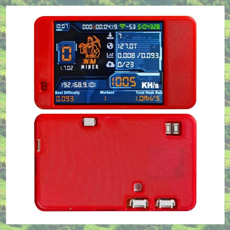 

A59Z-Nmminer Nerdminer Upgrade 992 KH/S Hashrate ESP32-2432S028 2.8Inch Display Colorful Case Bitcoin Crypto Solo Lottery D