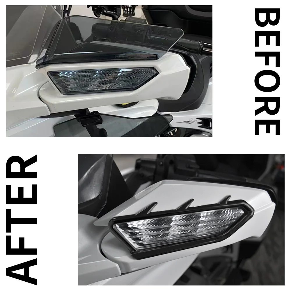 Panical For Honda Gold Wing GL1800 F6B 18-26 Mirror Turn Signal Trim Cover Fairing Vent Decor Mod Accessories