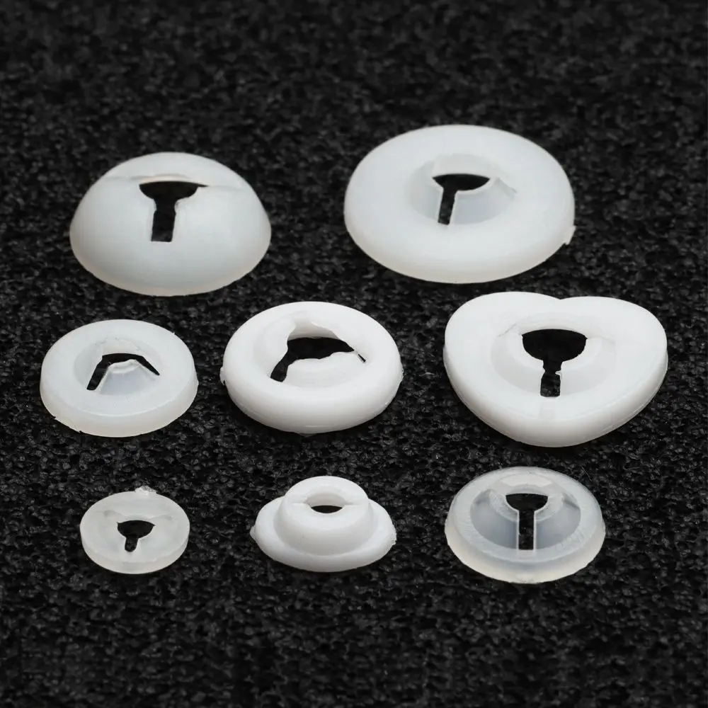 100Pcs Ronde Pakkingen Ringen Voor Plastic Veiligheid Ogen Neus Terug Voor Gehaakte Beer Pop Dier Speelgoed Diy Ambachtelijke Kind kinderen Speelgoed