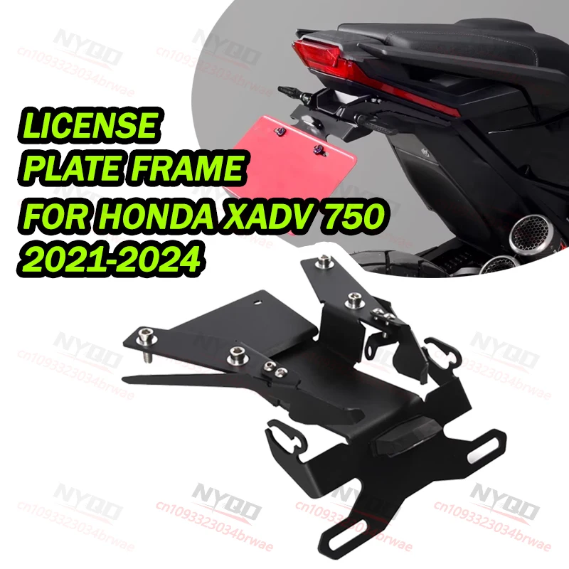 

MOTO Registration Plate Holder License Plate Frame Light for HONDA XADV 750 XADV750 2021 2022 2023 2024 Motorcycle Accessories