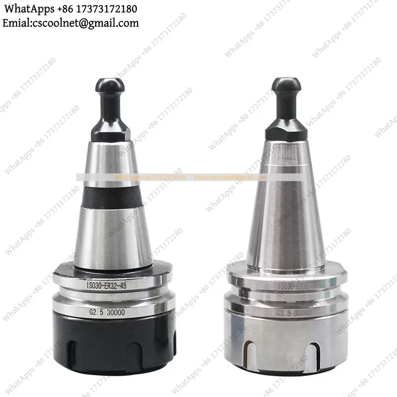 JS02 ISO30 ER32 Collet Chuck Tool Holder 50mm Gauge Length Balanced Stainless Steel for CNC Milling Lathe Machine