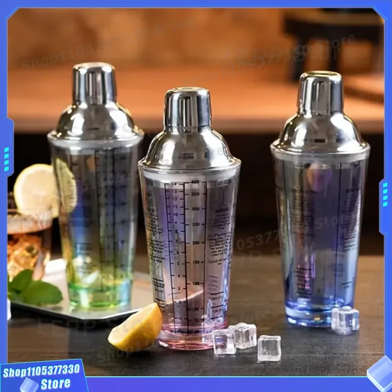 304 Stainless Steel Single Layer Transparent Water Cup Customized Household Bartending Bar Cocktail Shaker Hot Selling