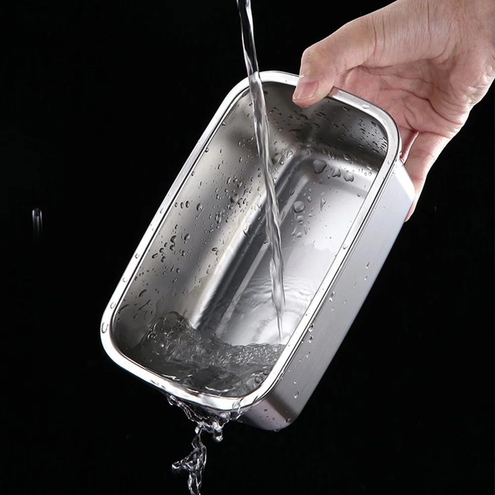 

Food Storage Box Stainless Steel Lunch Container Sealed Crisper Case for Home Office School Outdoor Use Portable Compact Design