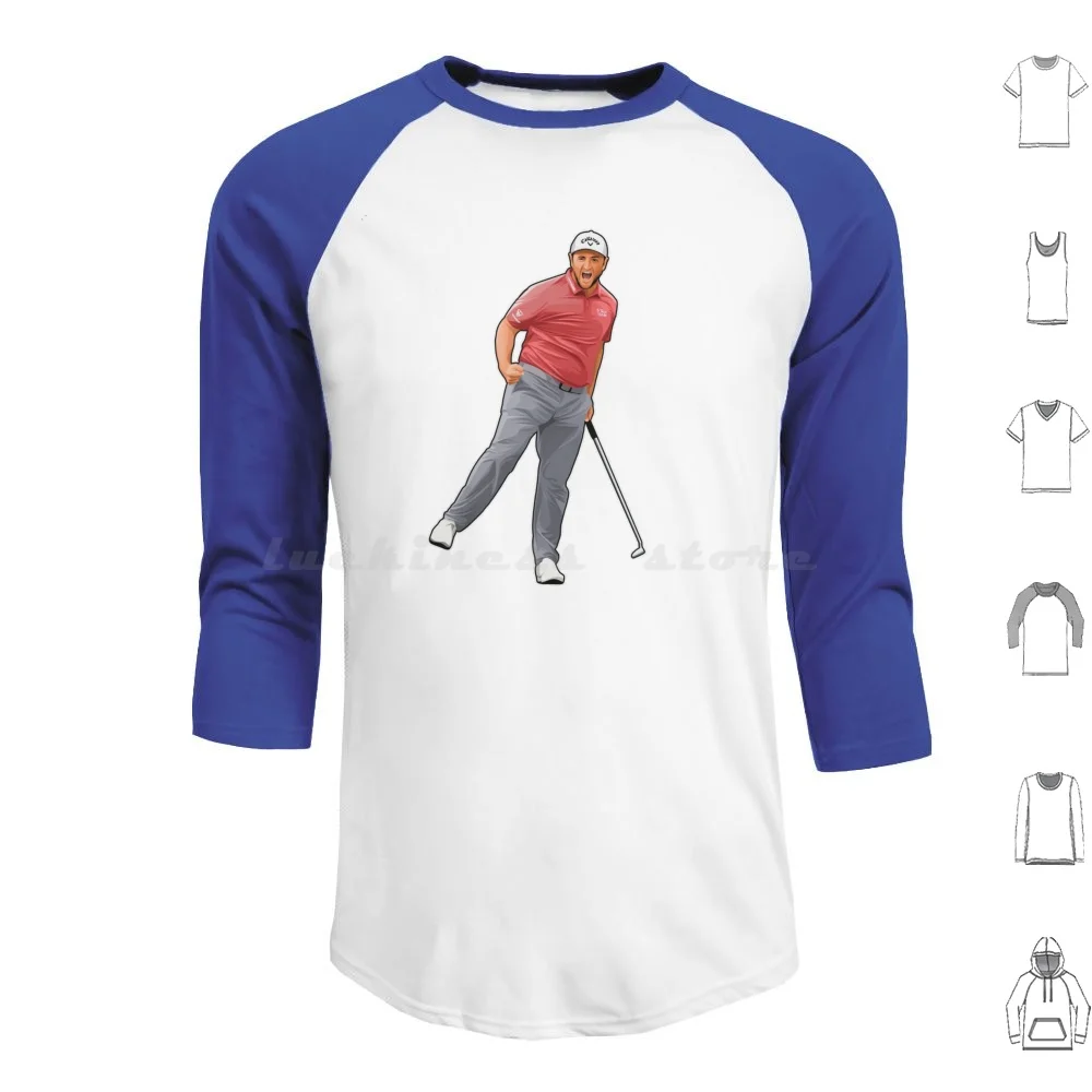 Jon Rahm Celebrate Golf Hoodie cotton Long Sleeve Golf Jon Rahm Dustin Johnson Justin Rose Henrik Stenson Hideki