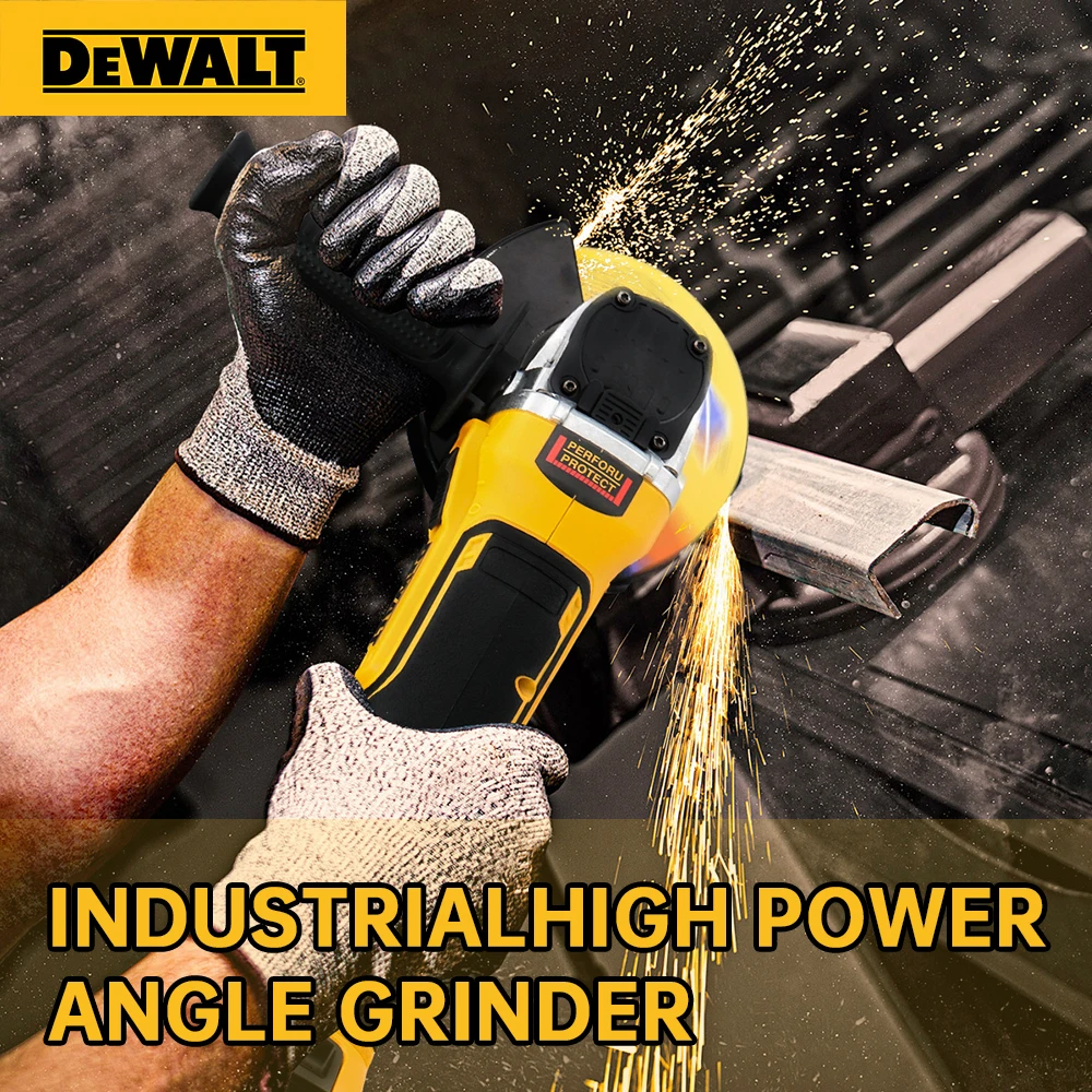 DEWALT DCG405 100/125MM Brushless Lithium Angle Grinder Charging Electric Polishing Machine Metal Cutting Machine Polishing