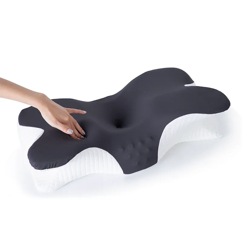 Heißer Verkauf ortho pä dische Schlaflos igkeit Kontur tragbarer Schmetterling atmungsaktiv medizinisch therapeut isch ergonomisch Memory Foam Hals