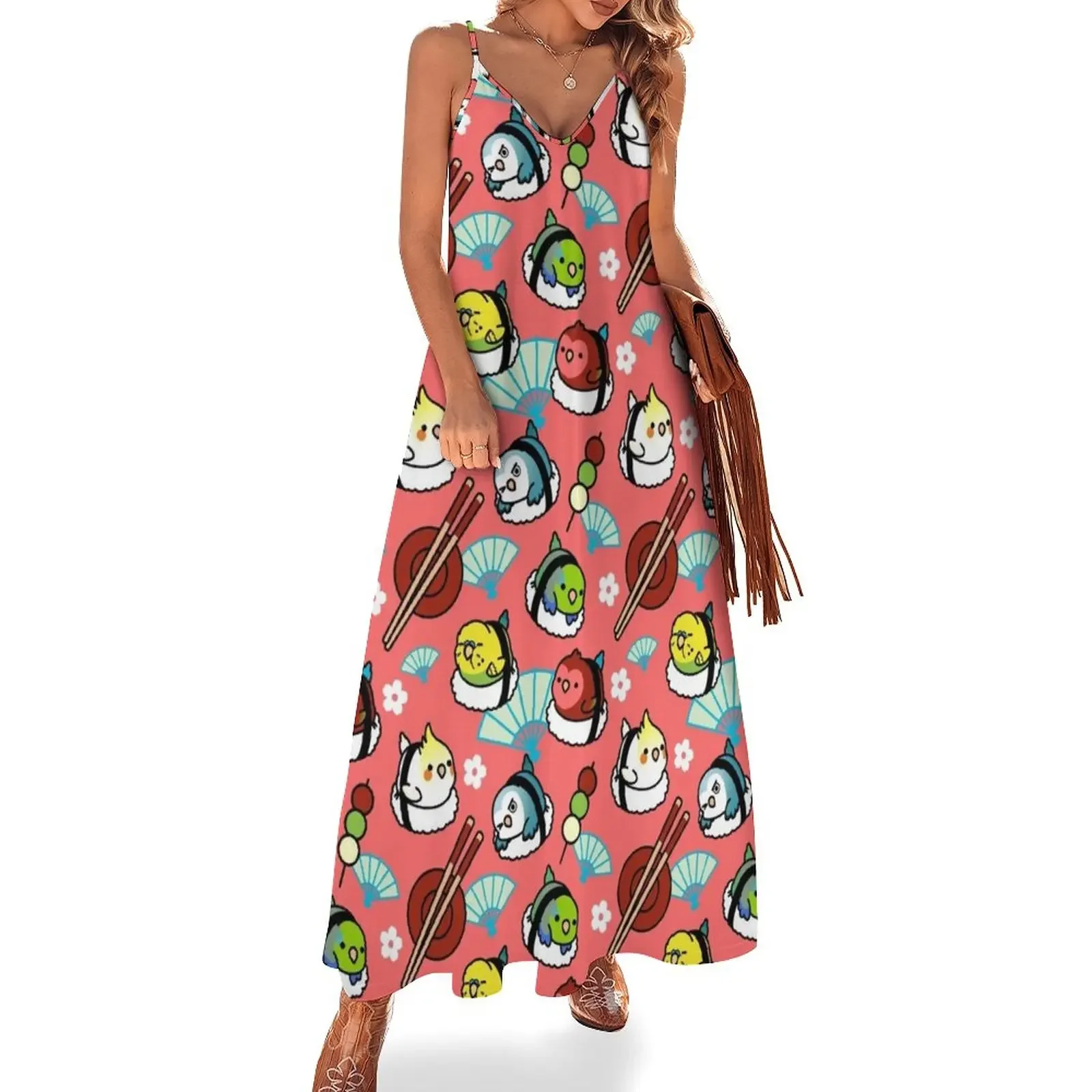 

Sushi Time with Cody the Lovebird & Friends Sleeveless Dress Evening gown dress summer