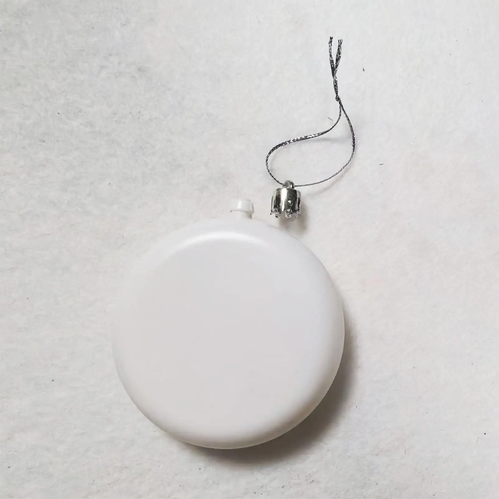 Christmas Ball Ornament 12-pieces White Paintable Flat Sphere Blank White Ornaments Balls For Crafts Drawing For Indoor Outdoor