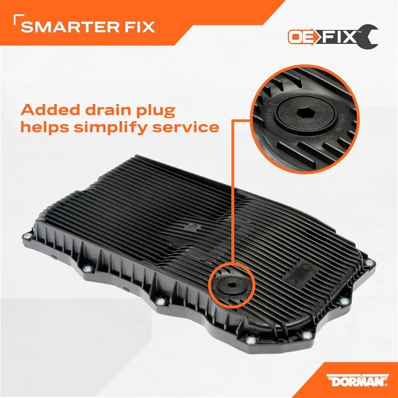 265-850 Transmission Pan With Drain Plug, Gasket And Bolts Compatible with Select Models (OE FIX) US(Origin)