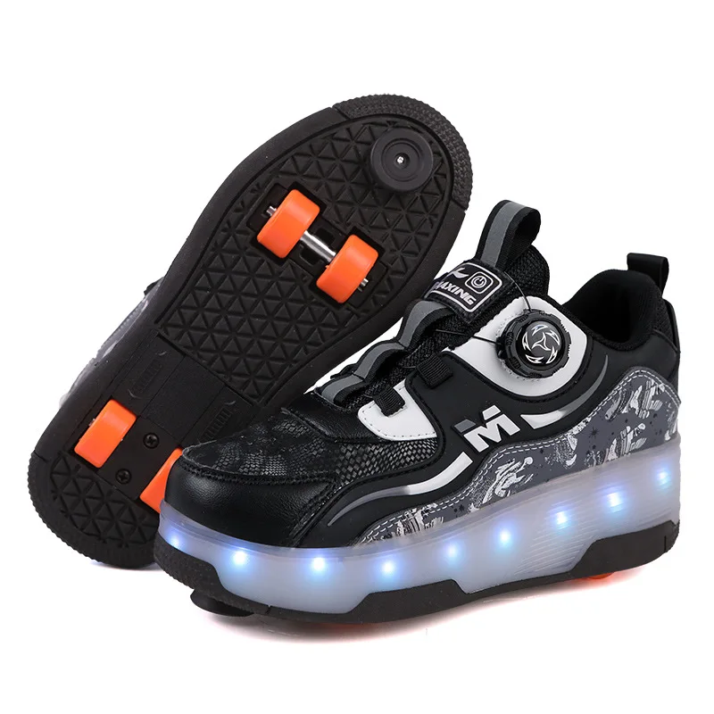 Students Led Lights Roller Skating Board Shoes Children's Birthday Gift Shoes Boys And Girls' Party Shoes Christmas Gifts