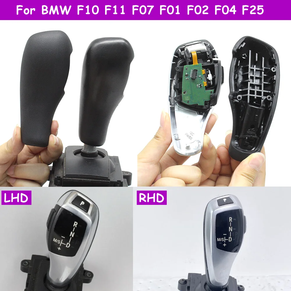 F10 F11 F07 F01 F02 F04 F25 LHD RHD Car Interior Gear Shift Lever Shifter Gear Knob Rear Cover Panel Trim For BMW 5 7 X3 Series