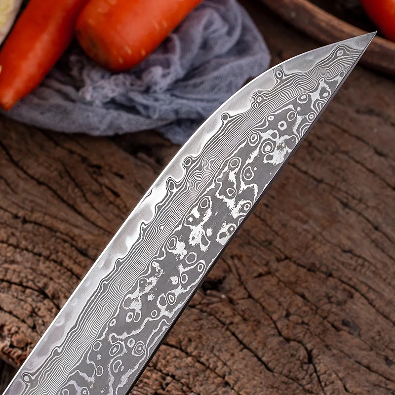 Damascus Steel VG10 Bone Cutting Knife  67 Layers Of High Carbon Steel Forged From The Cutting Knife Meat And Fish Cutting Knife