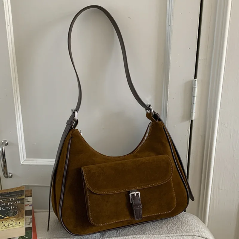 

Элегантная женская сумка через плечо в стиле ретро, новинка 2023 года, роскошная сумка через плечо из мягкой кожи, модная сумка подмышками на все случаи жизни