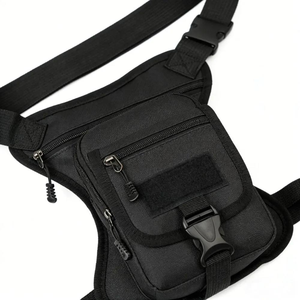 Unisex Multifunctional Motorcycle Thigh Bag Portable Adjustable Strap Thigh Pack Waterproof Waist Bag Motorcycle Riding