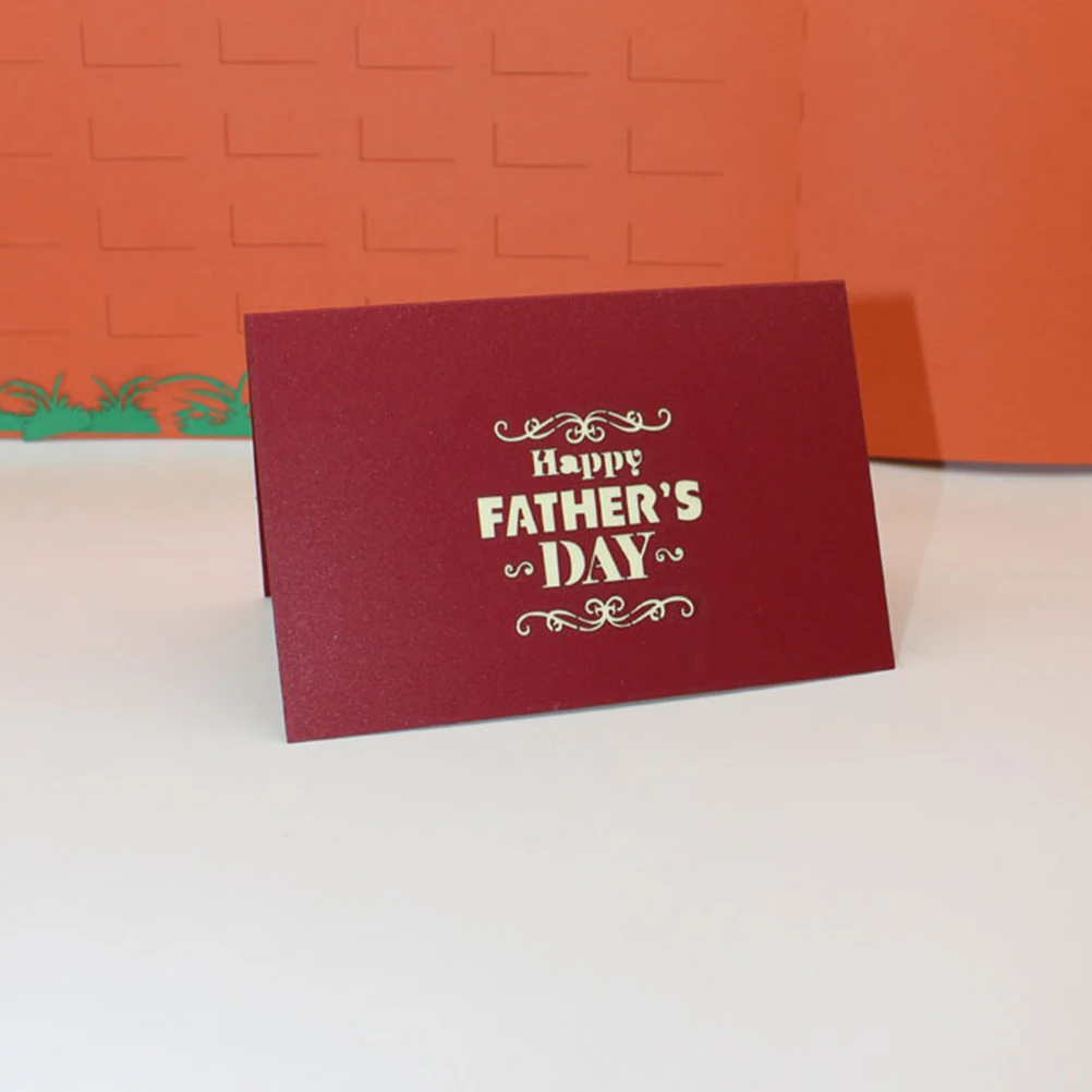 

3D Sunflower Greeting for Father Father's Day Pop Up Card Handmade Paper Craft Eco-Friendly Gift Personalized Message Creative