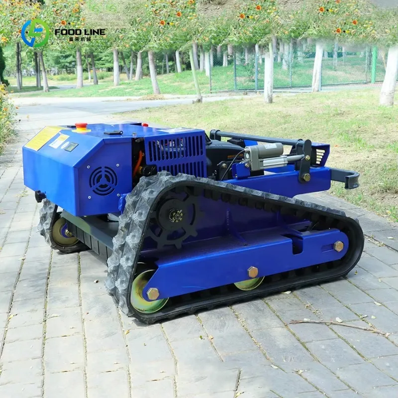 Remote Crawler Robot Lawn Mower Self Propelled Industrial Automated Garden Commercial Custom