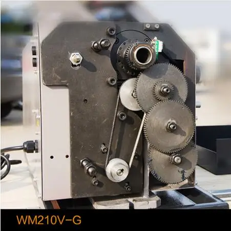 600W Metal Lathe All Steel Lathe Machine High Power Motor Machine Tool with Switch Control WM210V-G