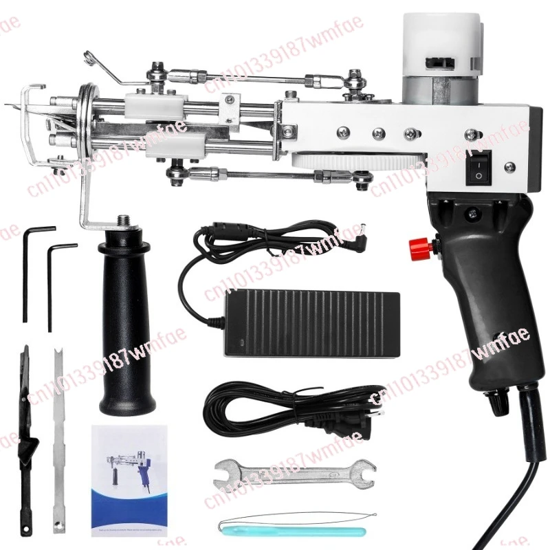 Cut with ring post, 2-in-1 AKPRO carpet weaving, lightweight hand-held carpet weaving gun