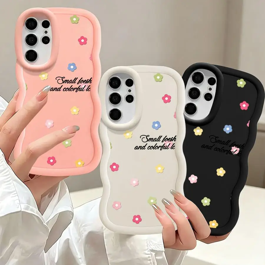 Color Mini Flower Case for Samsung Galaxy S26 S21 S22 Ultra S25+ S20 FE S23 Plus S24 S25 S24+ Soft Phone Cover