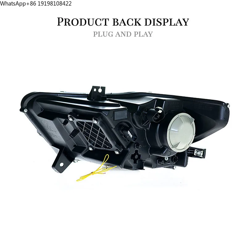 HCMOTIONZ Factory LED Headlights 2015-2017 Assembly DRL Start up Animation Front Light for Ford Mustang