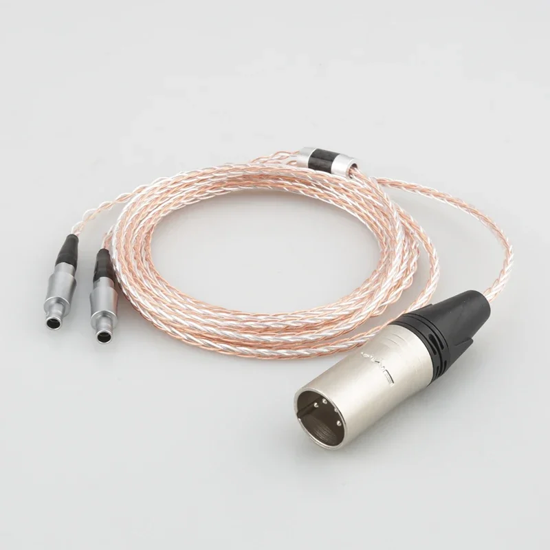 Audiocrast 8 cores 7N copper Headphone Audio Upgrade Cable Copper Wire Jack for HD800 HD800S HD820 Headphones