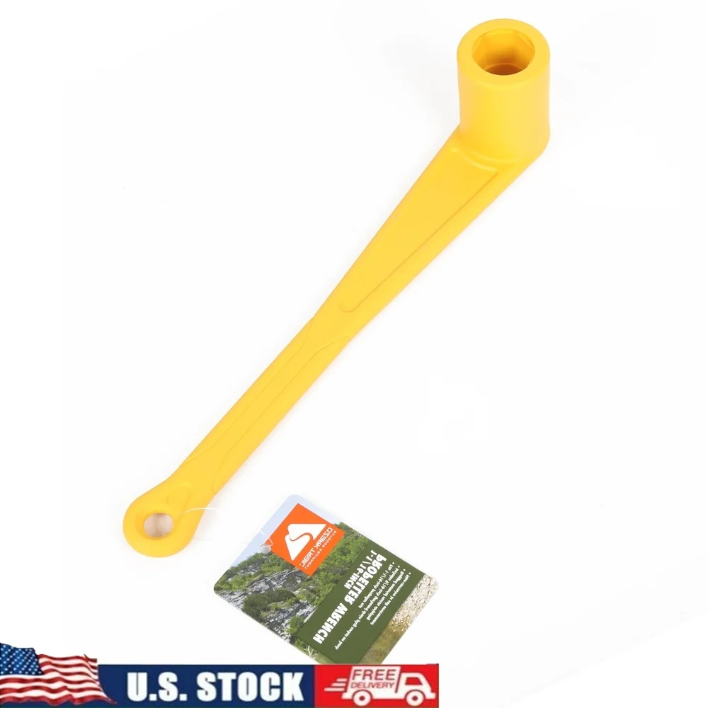 

SAE 1 and 1/16 Inch Dual Propeller Wrench Garboard Drain Plug Socket Corrosion Resistant Nylon Durable Boating Adventures