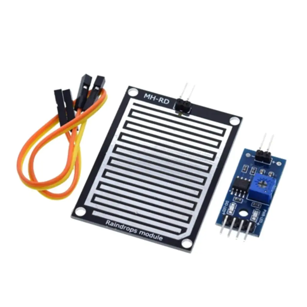1 Set Modul Sensor Hujan Modul Cuaca Hujan untuk Bagian 3.3-5V