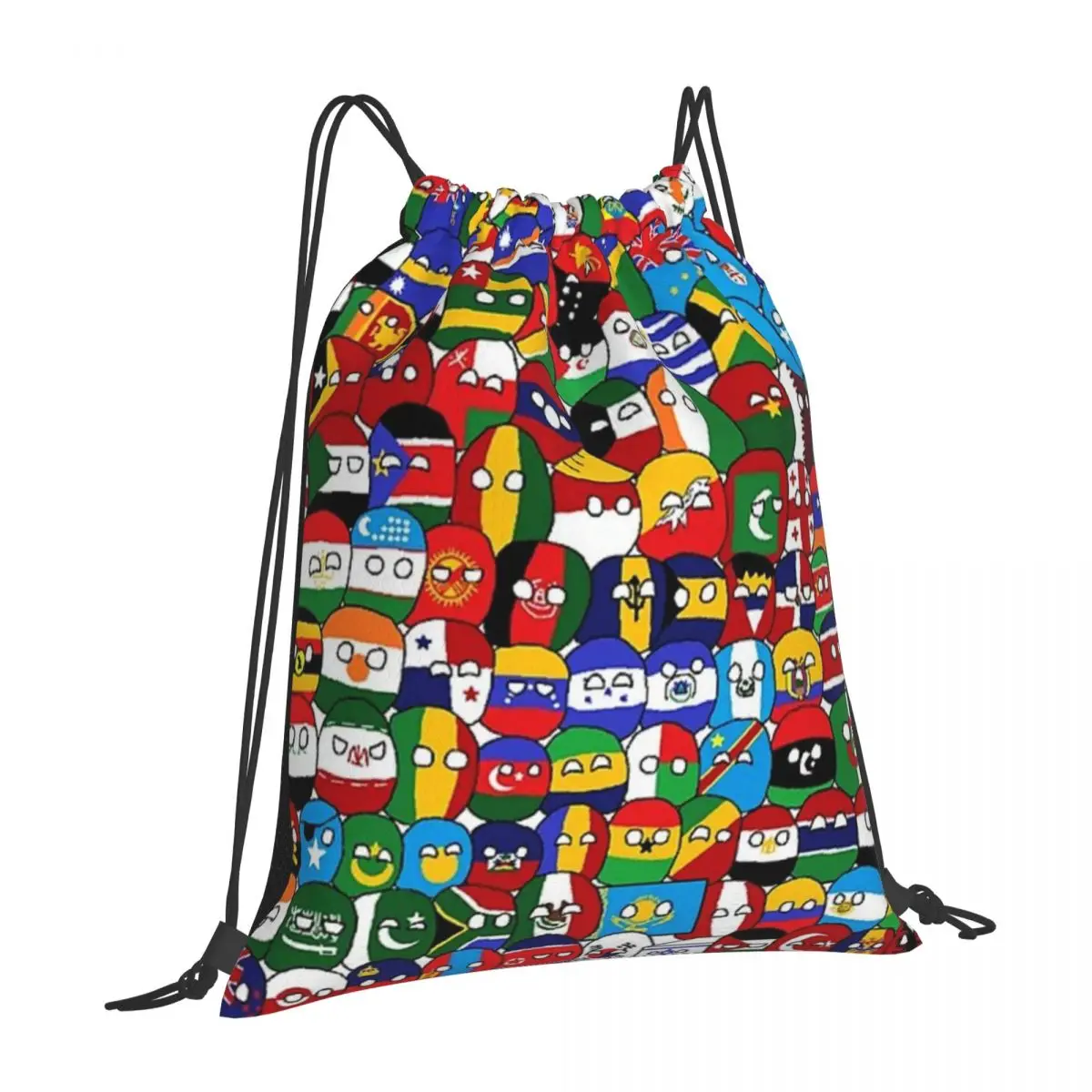 Countryball Portable Sports Bag Thicken Drawstring Belt Riding Backpack Gym Drawstring Shoes Bag Clothes Backpacks