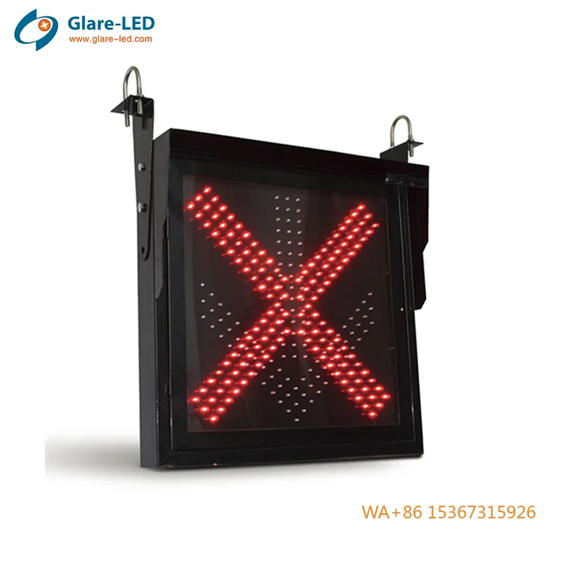 

400*400mm Red Cross Green Arrow LED Lane Control Sign Variable Message Display