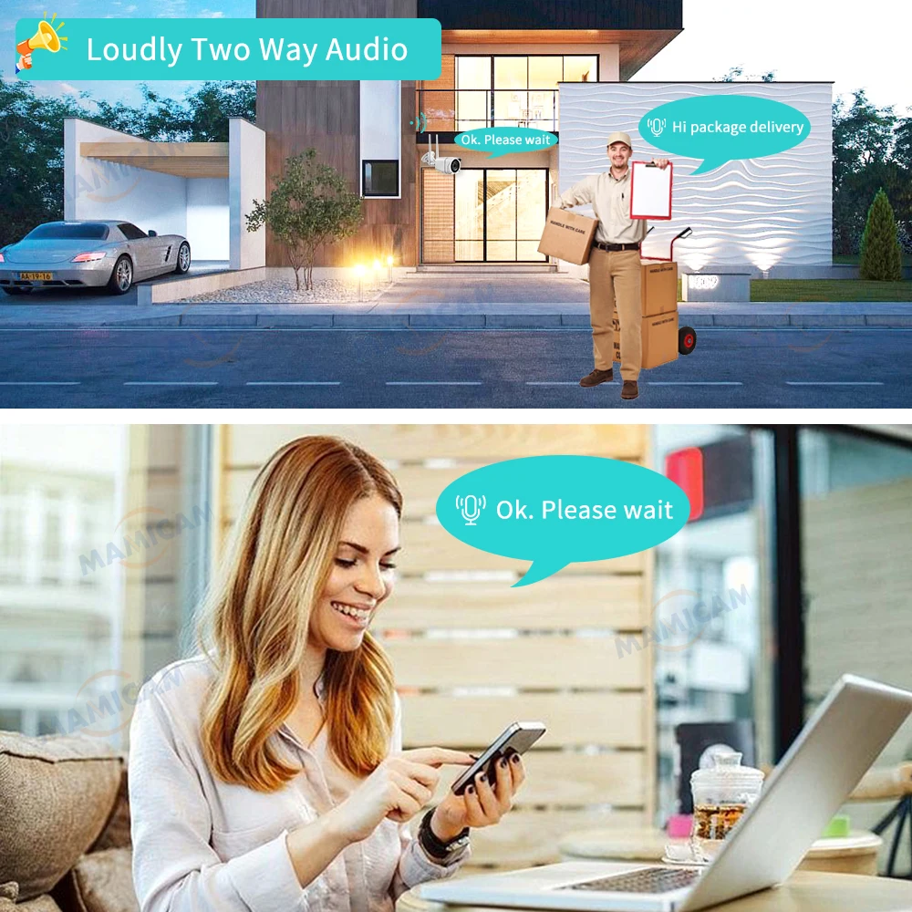 3G 4G Camera Sim Card 5MP WIFI Surveillance Cameras Security Protection CCTV Outdoor Metal Shell IP67 Two Way Audio Camhipro