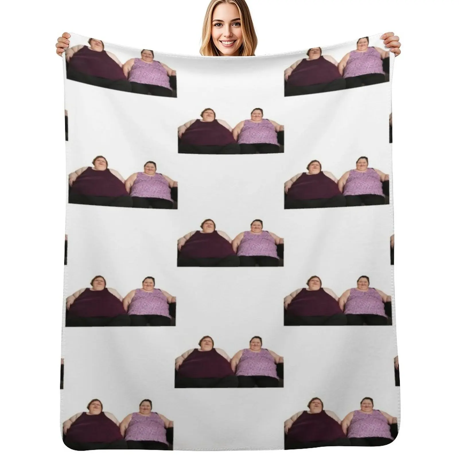 

1000lb Sisters Tammy and Amy Throw Blanket Giant Sofa Thermals For Travel For Sofa Thin wednesday Blankets