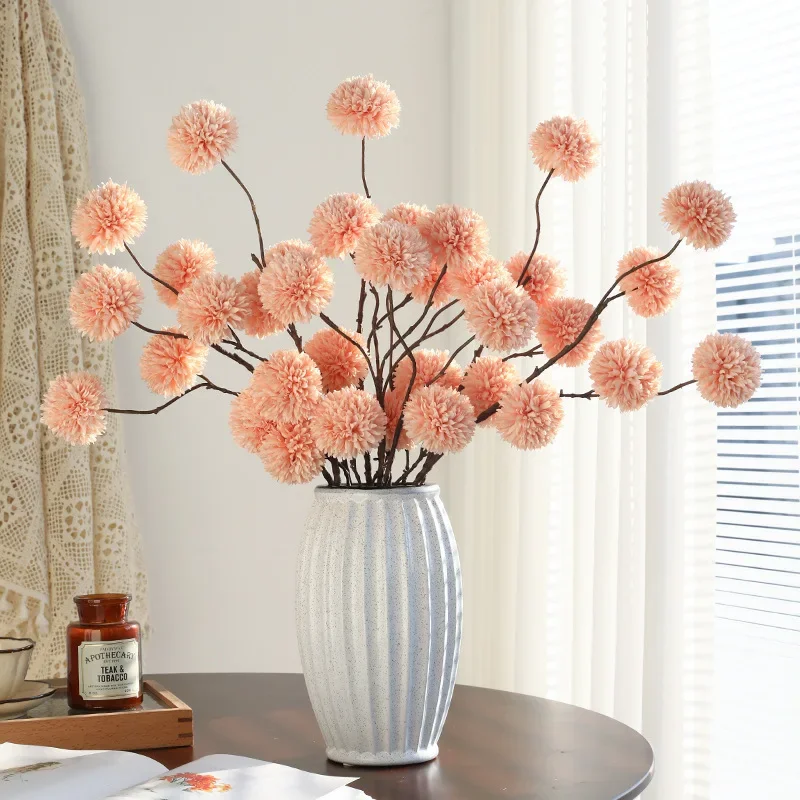 

97cm Artificial Single Flower Chrysanthemum Fake Plant Wedding Supplies Photography Backdrop Balcony Decorations Plants