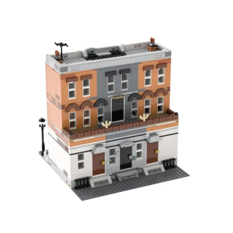 Spot MOC-1723pcs Modern Architecture Small Particle Building Blocks, Puzzles, Toy Models, Gift Sets, Accessories and Ornaments