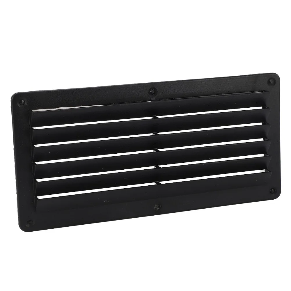 

Vent Cover 10.4*5in RV Air Vent Black Air Outlet Vents Overhead Outlet Fan Yacht Bathroom