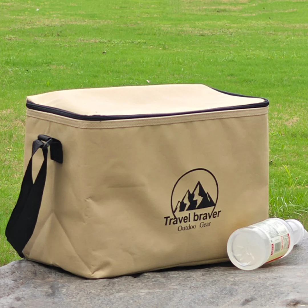 

15L Outdoor Camping Storage Bag Cooler Lunch Box Thermal bag Travel Tableware Handbag Insulated bag for Camping Picnic Tools