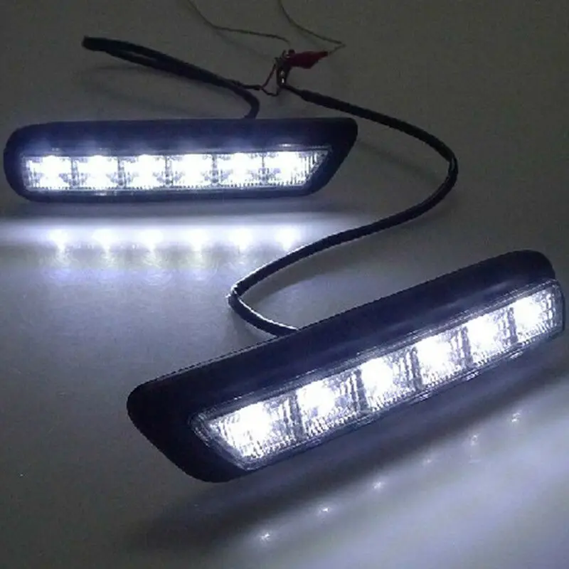 Juego de luces LED de circulación diurna, faros antiniebla blancos DRL para Mitsubishi ASX 2010-2012, 1 Juego