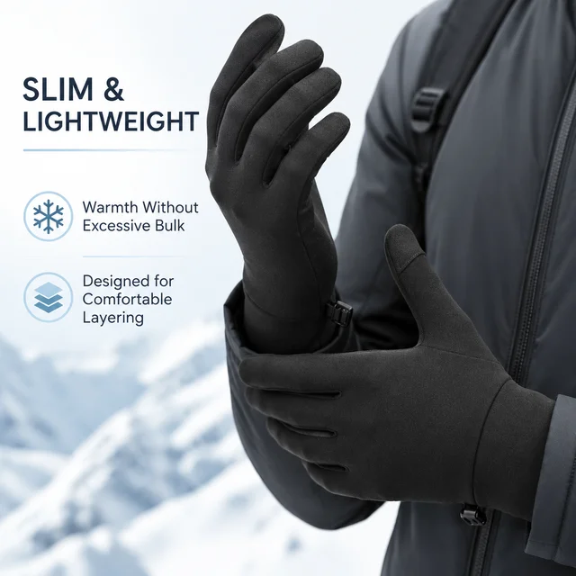 Thermal Glove Liners Men Women Lightweight Touchscreen Thin Winter Gloves for Skiing Motorcycle Cycling Running Outdoor 2 Thermal Glove Liners Men Women Lightweight Touchscreen Thin Winter Gloves for Skiing Motorcycle Cycling Running Outdoor 2