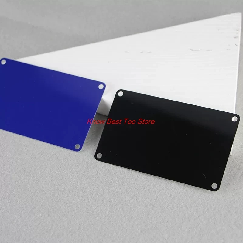 10pcs Black Blue Pad Printing Baking Paint Aluminum Sheet Steel Plate Processing Custom Blank Mirror Laser Engraving Marking