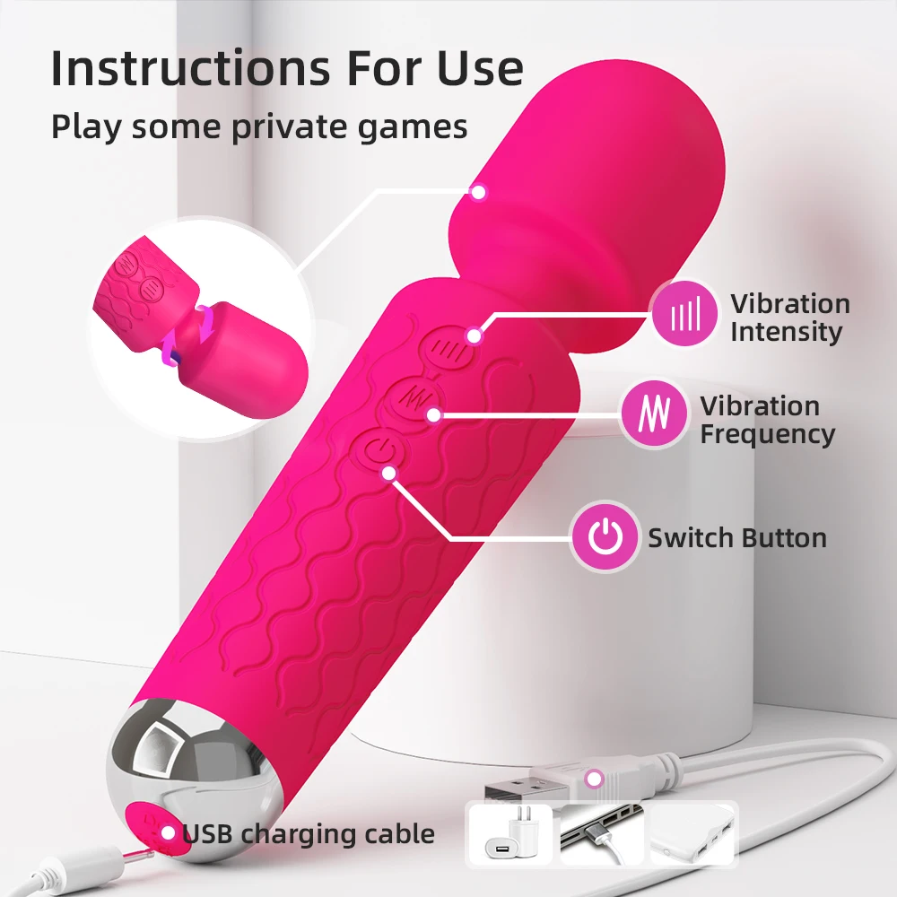 20 Speed Vibrator Sex Toys for Woman Dildo Magic Wand Anal Clitoris Stimulator Wireless Vibrator Female Masturbator Sexy Toys 18