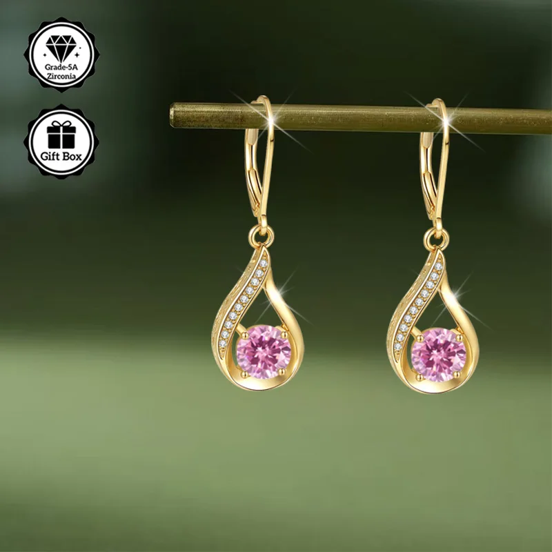 

Ювелирные изделия LAMVOICE для женщин/серьги-крючки с цирконием, серьги из стерлингового серебра S925, подарок на День святого Валентина для нее