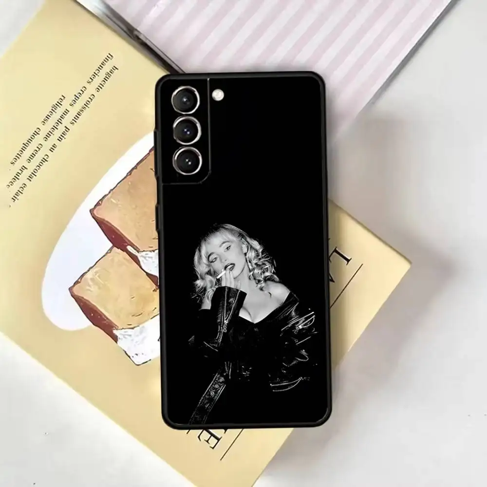 Gelieve S-Sabrina C-Carpenter telefoonhoesje voor Samsung GalaxyA13,21s,22,31,32,52,53,71,72,73, zachte zwarte hoes
